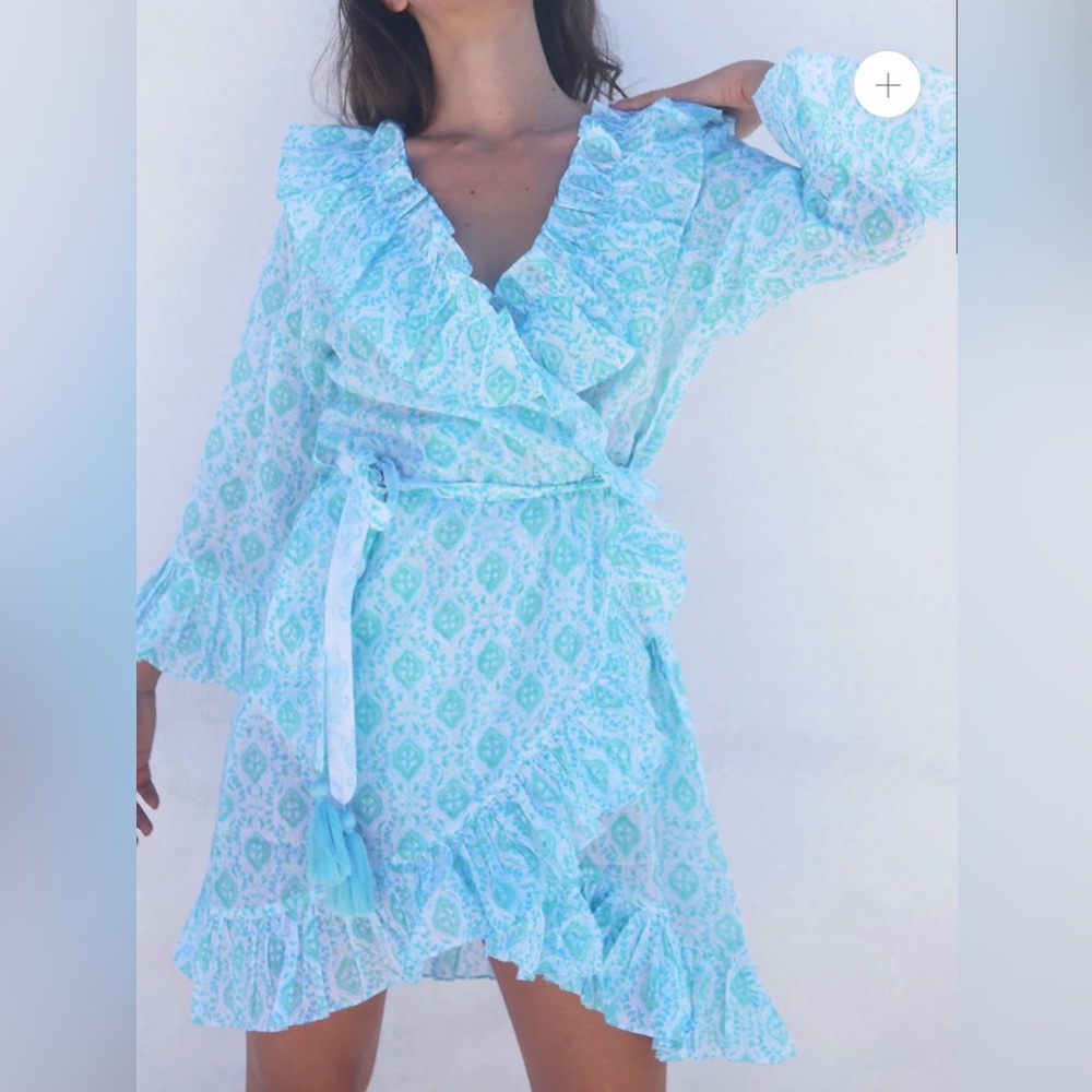 BUGGY SHORT NÁNI ROBE IN QUATREFOIL SEAGLASS - XS/S - NWT - Picture 9 of 9